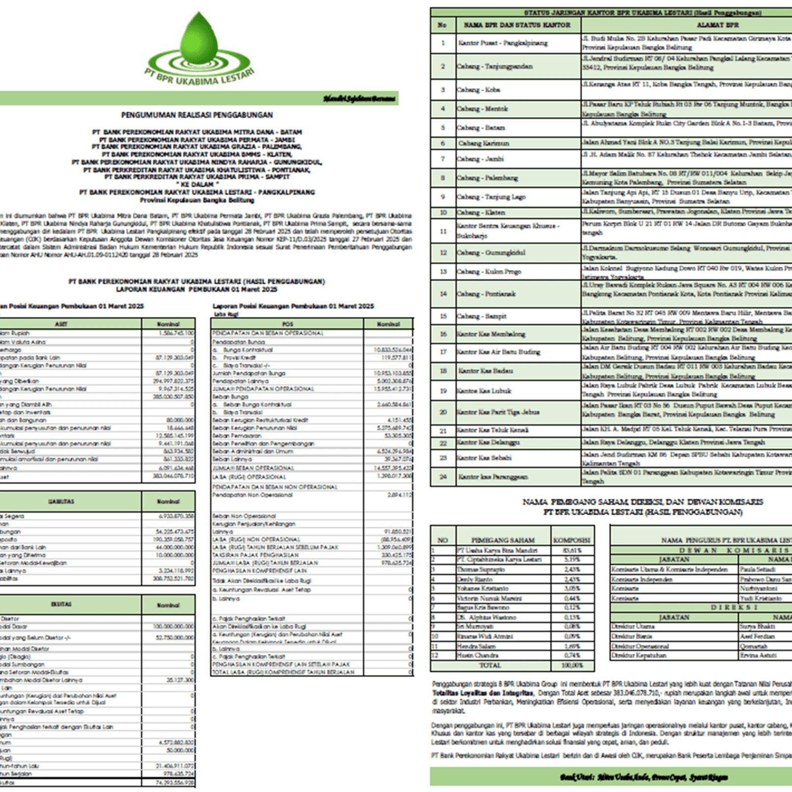 Realisasi Penggabungan